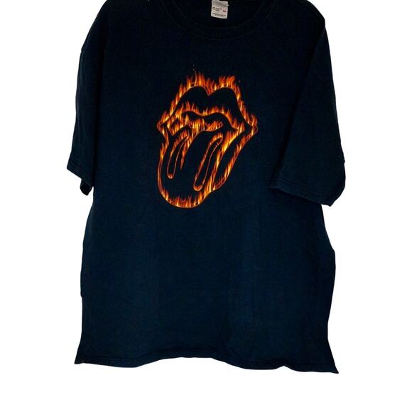 Anvil Rolling Stones T Shirt Madison Square Garden 2003 Flaming Tongue Size 2X
